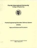 [1998/1999] Florida Engineering Education Delivery System (FEEDS) Approved Policies and Procedures
